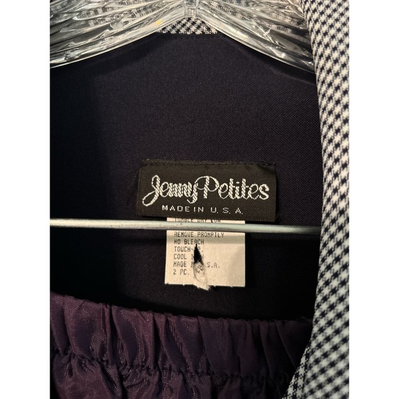 Jenny Petites Vintage Blazer w/ detachable Vest and Skirt Size 12P - Picture 2 of 4